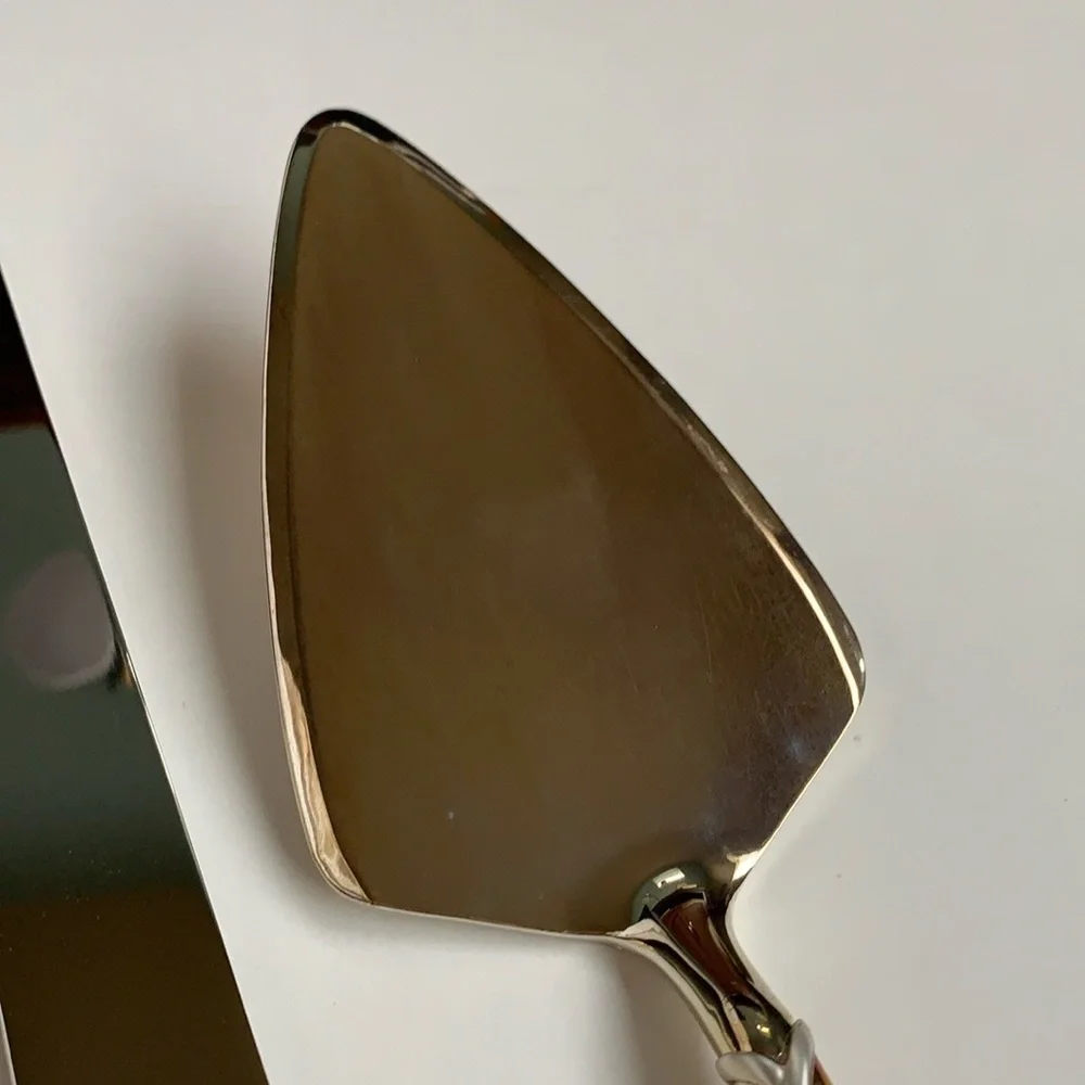 LENOX Like New Forevermore Heart 2 Piece Dessert Set Knife & Cake Serving